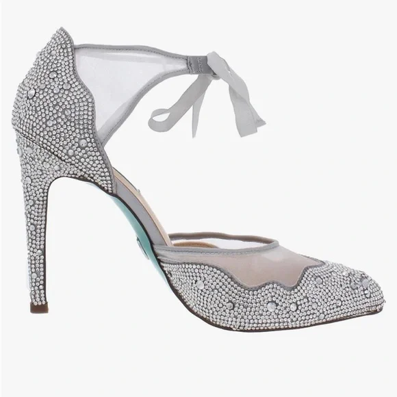 W7.5 Betsey Johnson Rhinestone Stilettos - Picture 12 of 14